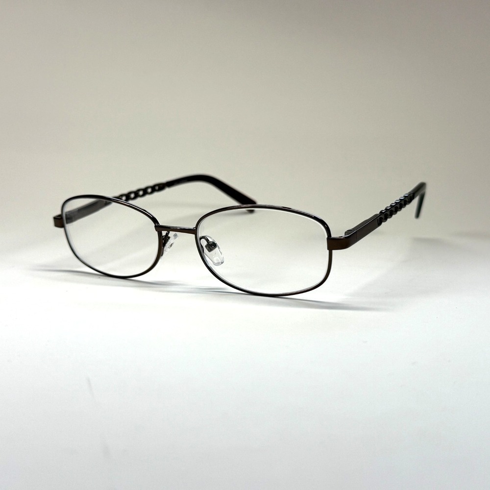 EYE‎ Q SW442 Eyeglasses Frame Only 52-17-140 Brown Womens Full Rim Round